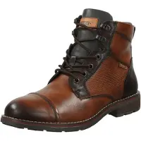 Pikolinos para homem. M2M-8156C1 Botins York em pele castanha (45), Couro, Marrom, Plano, Zíper, Casual, Imitação de couro