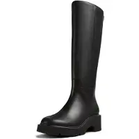 Camper para mulher. K400659-001 Botas de pele Milah preto (37), Couro, 5 a 8cm, Nenhum, Clássico
