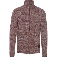 !Solid Casaco de malha 'Pomeroy' castanho / cinzento / vermelho vinho