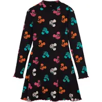 Desigual , Vestido do Mickey Mouse, AlgodÃO, Preto, 9/10