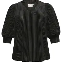 KAFFE CURVE Blusa 'Cacanna' preto