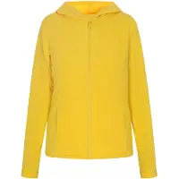 Swirly Casaco de velo amarelo