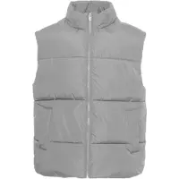 !Solid Colete cinzento claro / preto / branco