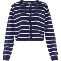 Dreimaster Maritim Casaco de malha marinho / offwhite