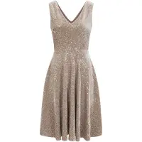 HotSquash Vestido de cocktail areia