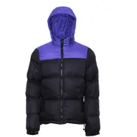 ALEKO Casaco de inverno azul néon / preto