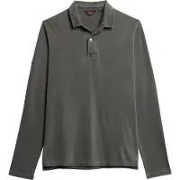 Superdry para homem. M1110386A Pólo de malha cinzento de manga comprida Studios (XXL), Casual, Cinza, Algodão, Manga curta