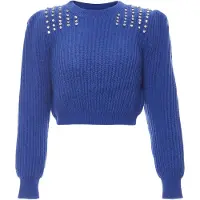 Nascita Pullover azul / transparente