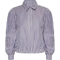 Dreimaster Blusa azul / branco