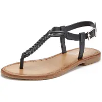 LASCANA Chinelos de dedo bege / preto