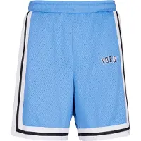 FUBU Calças azul claro / preto / branco