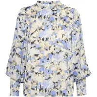 Kaffe Blusa 'Eva' creme / camelo / marinho / azul claro