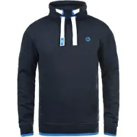 !Solid Sweatshirt 'BENJAMIN ' azul escuro / branco