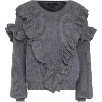 Faina Pullover cinzento escuro