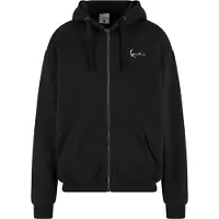 Karl kani Casaco em moletão preto / branco