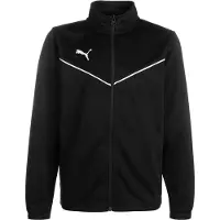 Puma Casaco deportivo 'TeamRise' preto / branco