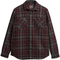 Superdry para homem. M4010675A Camisola acolchoada castanha da Merchant Store (M), Marrom, Casual, Lã, Manga comprida