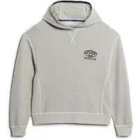 Superdry para mulher. W2012071A Casaco com capuz Athletic Essential cinzento (S), Casual, Cinza, Algodão, Manga comprida