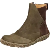 El naturalista para mulher. 2545011DB005_5DB Botins em pele N5450 verde (40), Couro, Plano, Zíper, Casual