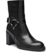 Wonders para mulher. I-9204_2763_5792 Botins de Couro Rebite 04 Preto (37), 5 a 8cm, Zíper, Casual