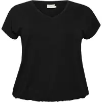 KAFFE CURVE Camisa 'Jena' preto