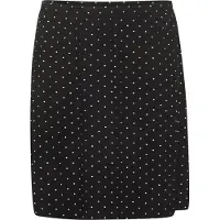 KAFFE CURVE Saia 'Rachel' preto / branco