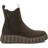 Refresh para mulher. 17024903-KAKI Botins 170249 castanho-esverdeado (35), Marrom, Plano, 1 a 3cm, Zíper, Casual