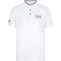 Emporio Armani para homem. 8NPT21_PJEMZ Polo Ventus7 M Serafino branco (S), Esportivo, Tênis / Paddle tennis, Poliamida, Manga curta