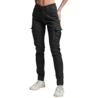 Superdry para mulher. W7010925A Calças cargo skinny pretas (28/28), Preto, Casual, Lyocell