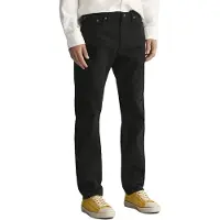 Gant para homem. 1000263 Calças de ganga de corte regular (36/32), Preto, Casual, Algodão, Denim