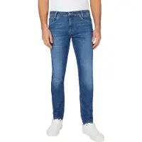 Pepe Jeans para homem. PM207391HT5 Calças de ganga cónicas azuis (28/34), Azul, Casual, Algodão, Denim, Sustentável