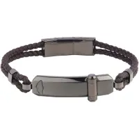 Police Double leather Bracciale da uomo PEAGB2211636