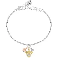 La Petite Story Pulseira Charms Story Bee Flower 16.5 3 Cm