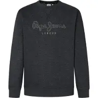 Pepe Jeans para homem. PM582719 Camisola New Nouvel Crew cinzenta (L), Casual, Cinza, Algodão, Sustentável