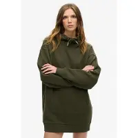 Superdry para mulher. W8011738A Vestido com capuz e strass Tattoo verde (XXS/XS), Casual, Algodão, Manga comprida