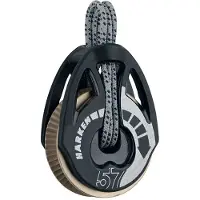 Harken Bloco De Roldana Com Catraca Automática Carbo T2 1.5 Grip 57 Mm
