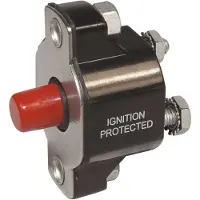 Blue Sea Systems Interruptor De Botão De Pressão De Serviço Médio Apenas Reinicialização