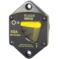 Blue Sea Systems Interruptor De Circuito Térmico Série 187 50a