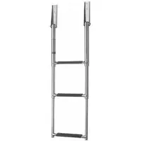 VETUS Escada De Banho Telescópica Inox 3 Degraus Para Espelho De Popa