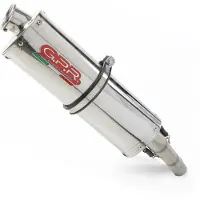 Gpr Exhaust Systems Silenciador Slip On Homologado Trioval Suzuki Sv 650 A 21-22 Stainless Steel