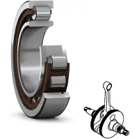 Skf Rolamento Nu 6204-ecp - 20x47x14 Mm