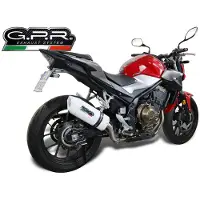 Gpr Exhaust Systems Silenciador Slip On Homologado Albus Ceramic Honda Cb400 F 2013-2015 Oval