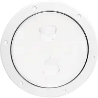 Beckson Marine Placa De Convés De Rosca Suave De 8 Polegadas