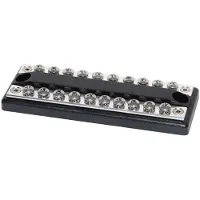 Blue Sea Systems Barra De Alimentação Dualbus Busbar Com 10 Tomadas 100a