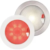 Hella Marine Euroled 150 Luz Led Branca Quente/vermelha Aço Inoxidável 4w