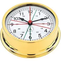 Autonautic Instrumental Série Pacífico R120d-a.1 Zonas De Silêncio Relógio Com Números Árabes Latão Ouro
