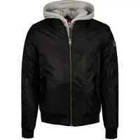 Lonsdale Casaco meia-estação cinzento claro / preto