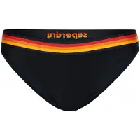 Superdry para mulher. W3010358A Calças de biquíni com logótipo Vintage azul-marinho (M), Beachwear, Polister Reciclado, Sustentável