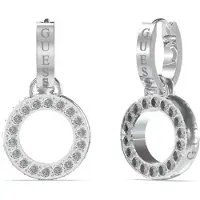 GUESS Circle Lights steel Ciondolo Orecchini JUBE03167JWRHT/U