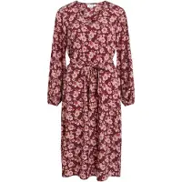 Vila Vestido rosa escurecido / vermelho escuro / branco